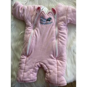 Baby Merlin's Magic Sleepsuit Double Zippers Pink Large  6-9 Months 18 - 21 lbs